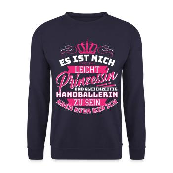 Ce n’est pas facile princesse et en même temps - Sweat-shirt Unisexe - marine - Devant - Alina (178cm) & Michal (187cm)