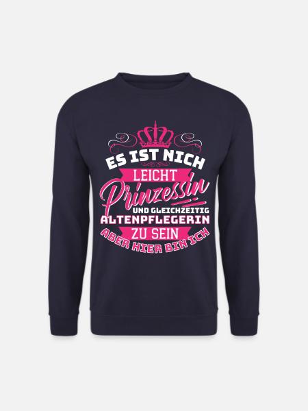 Princess & Geriatric Nurse - Fun - Unisex Sweatshirt - navy