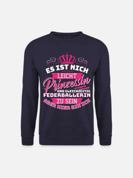 Federballerin & Prinzessin Lustiges Federball - Unisex Pullover - Navy