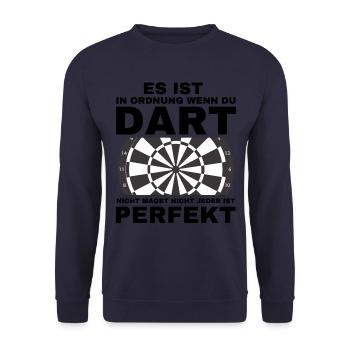 Ce n’est pas OK si vous n’aimez pas les fléchettes, ne le faites pas - Sweat-shirt Unisexe - marine - Devant - Alina (178cm) & Michal (187cm)