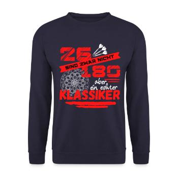26 ne sont pas 180 mais un vrai classique - Sweat-shirt Unisexe - marine - Devant - Alina (178cm) & Michal (187cm)
