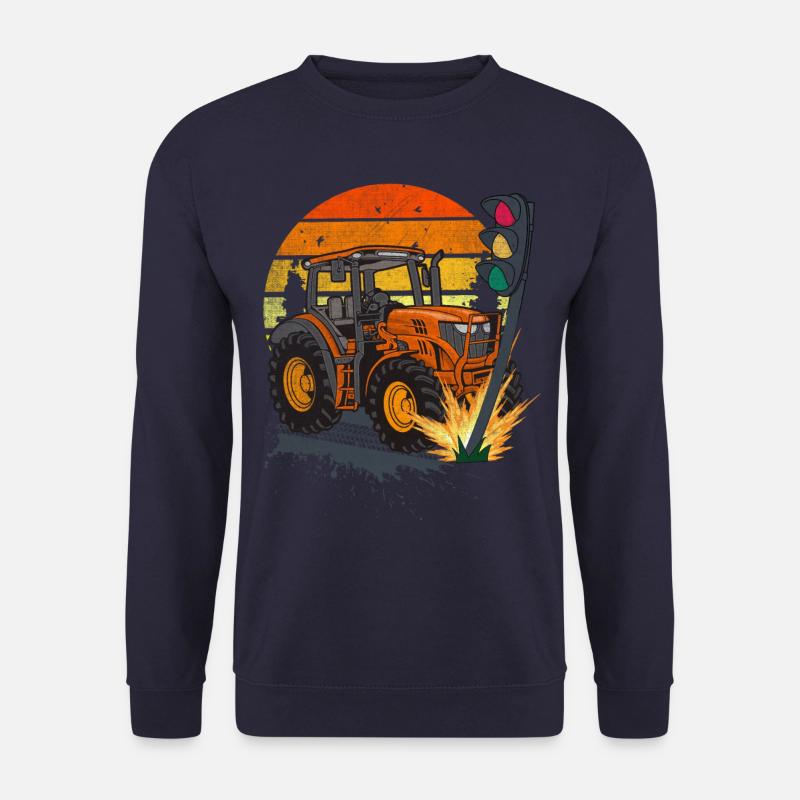 Die Ampel muss weg! Traktor rammt Ampel - Unisex Pullover - Navy