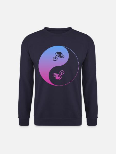 biken fahrrad ebike mtb - Unisex Pullover - Navy