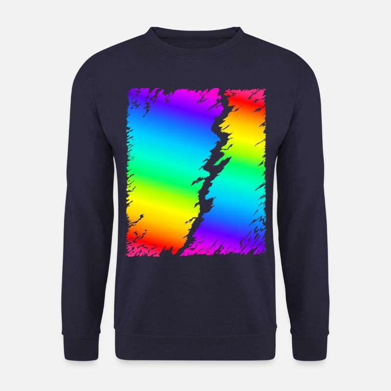 bunter Regenbogen - Unisex Pullover - Navy