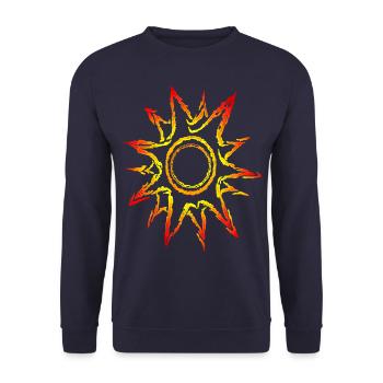 Sun, sunshine, sunbeams - Unisex Sweatshirt - navy - Front - Alina (178cm) & Michal (187cm)