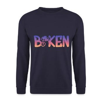 Biken - Unisex Pullover - Navy - Vorne - Alina (178cm) & Michal (187cm)