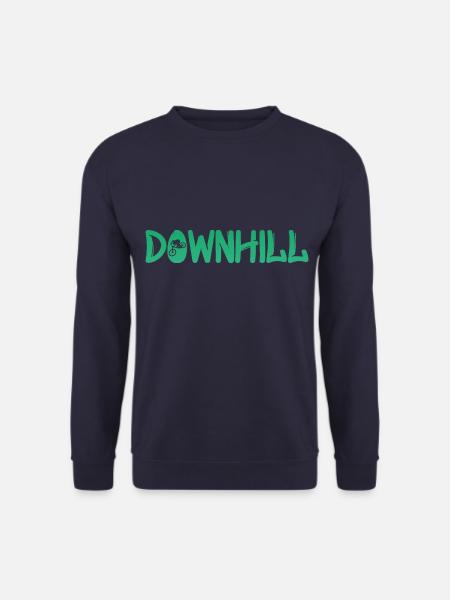 Downhill mit Biker - Bike - Biken - Unisex Pullover - Navy
