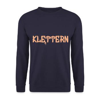 Klettern - Unisex Pullover - Navy - Vorne - Alina (178cm) & Michal (187cm)