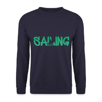 Sailing - Unisex Pullover - Navy - Vorne - Alina (178cm) & Michal (187cm)
