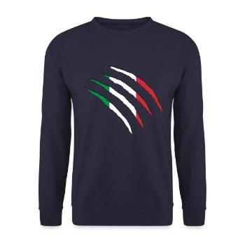 Italien Italy - Unisex Pullover - Navy - Vorne - Alina (178cm) & Michal (187cm)