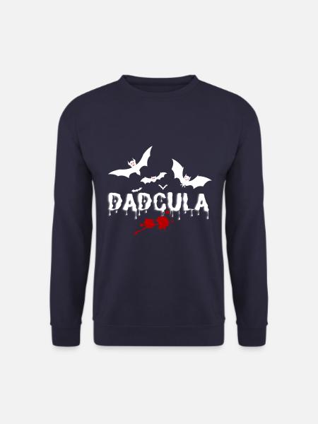 Dadcula Dad's Father's spooky Halloween - Unisex Sweatshirt - navy