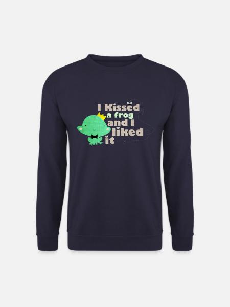 I kissed a frog and i liked it - Sweat-shirt Unisexe - marine