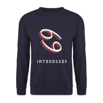 69 - Unisex Sweatshirt - navy - Front - Alina (178cm) & Michal (187cm)