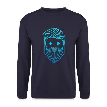 Logo RobyTec - Sweat-shirt Unisexe - marine - Devant - Alina (178cm) & Michal (187cm)