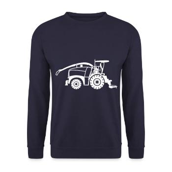 Haecksler1 WH - Unisex Pullover - Navy - Vorne - Alina (178cm) & Michal (187cm)