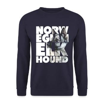 Elkhound norvégien I - Sweat-shirt Unisexe - marine - Devant - Alina (178cm) & Michal (187cm)
