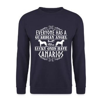 Canario Angels - Unisex Pullover - Navy - Vorne - Alina (178cm) & Michal (187cm)