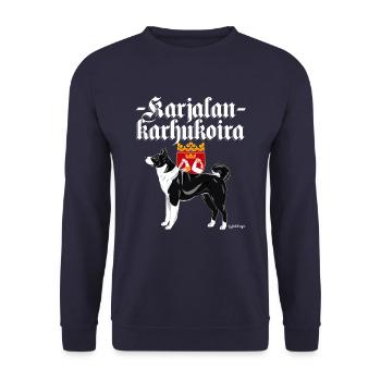 Cattle Shepherd Dog 01 - Unisex Sweatshirt - navy - Front - Alina (178cm) & Michal (187cm)