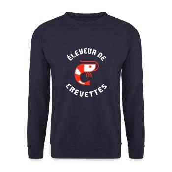 CRS SHRIMMER - Unisex Sweatshirt - navy - Front - Alina (178cm) & Michal (187cm)