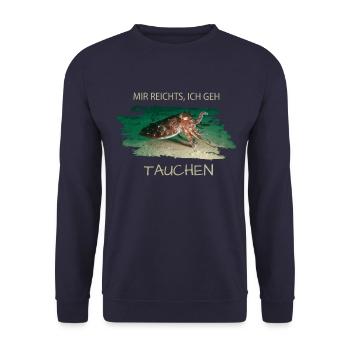 Tauchen Diving Squid Kalmar - Unisex Pullover - Navy - Vorne - Alina (178cm) & Michal (187cm)