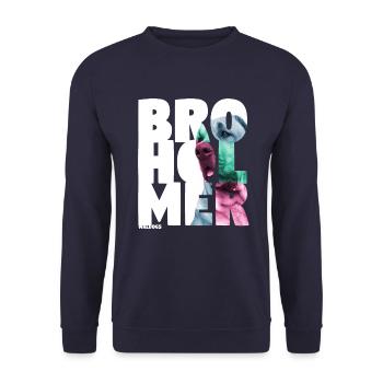 NASSU Broholmer Color - Unisex Sweatshirt - navy - Front - Alina (178cm) & Michal (187cm)