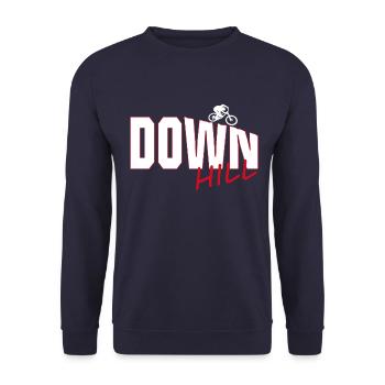 downhill - Unisex Pullover - Navy - Vorne - Alina (178cm) & Michal (187cm)