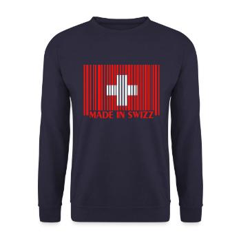 Schweiz - Unisex Pullover - Navy - Vorne - Alina (178cm) & Michal (187cm)
