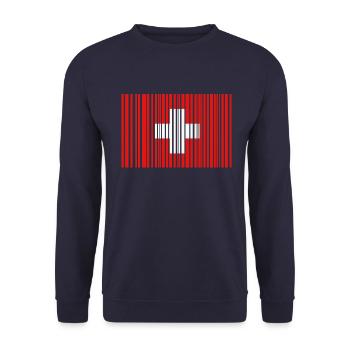 Schweiz Swiss - Unisex Pullover - Navy - Vorne - Alina (178cm) & Michal (187cm)