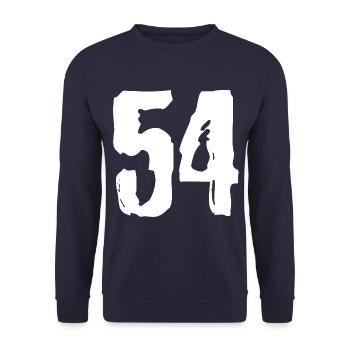 Maillot à 54 numéros - Sweat-shirt Unisexe - marine - Devant - Alina (178cm) & Michal (187cm)