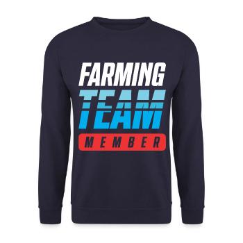 Farming Team - Unisex Pullover - Navy - Vorne - Alina (178cm) & Michal (187cm)