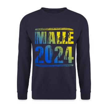 Malle 2024 Colorful Holiday - Unisex Sweatshirt - navy - Front - Alina (178cm) & Michal (187cm)