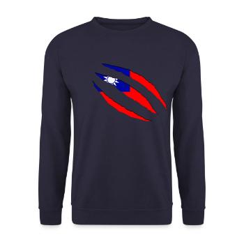 taiwan - Unisex Pullover - Navy - Vorne - Alina (178cm) & Michal (187cm)