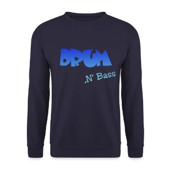 Drum n Bass - Unisex Pullover - Navy - Vorne - Alina (178cm) & Michal (187cm)