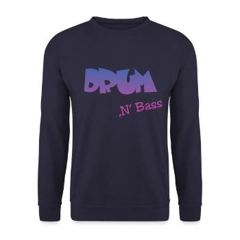 Drum n Bass - Unisex Pullover - Navy - Vorne - Alina (178cm) & Michal (187cm)
