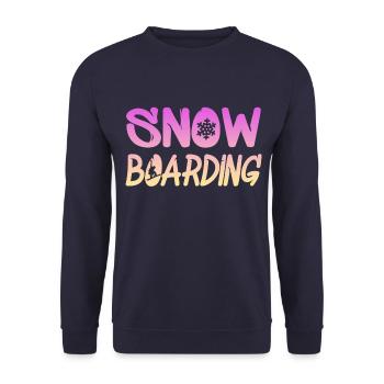 snowboarding - Unisex Pullover - Navy - Vorne - Alina (178cm) & Michal (187cm)