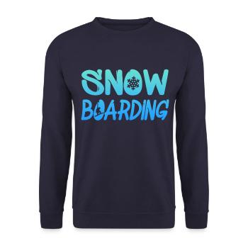 snowboarding - Unisex Pullover - Navy - Vorne - Alina (178cm) & Michal (187cm)