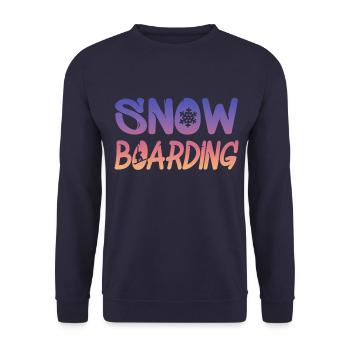 snowboarding - Unisex Pullover - Navy - Vorne - Alina (178cm) & Michal (187cm)
