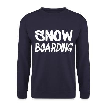 snowboarding - Unisex Pullover - Navy - Vorne - Alina (178cm) & Michal (187cm)