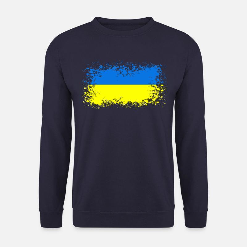Ukraine Flagge Ukrainer Geschenkidee - Unisex Pullover - Navy