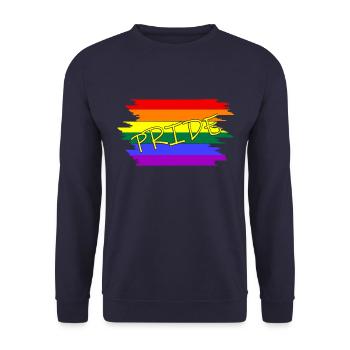 Pride, LGBTQ - Unisex Pullover - Navy - Vorne - Alina (178cm) & Michal (187cm)
