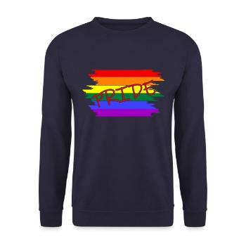 Pride - Unisex Pullover - Navy - Vorne - Alina (178cm) & Michal (187cm)