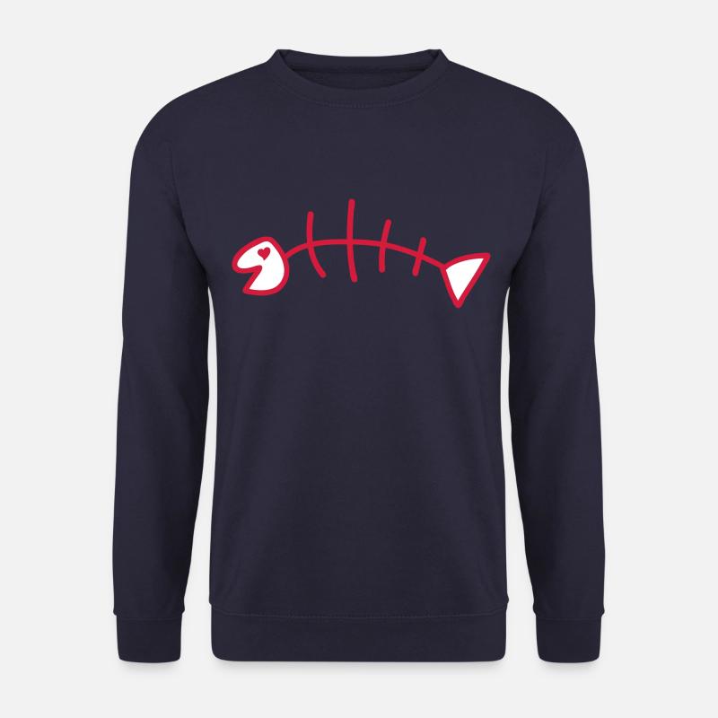 Fish Bones Love - Unisex Sweatshirt - navy