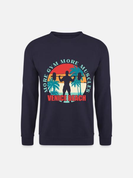 Venice Beach Bodybuilding - Unisex Sweatshirt - navy