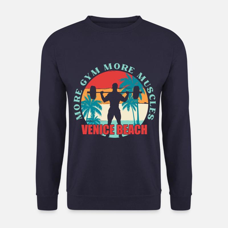 Venice Beach Bodybuilding - Unisex Pullover - Navy