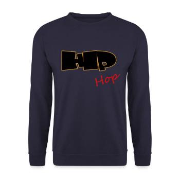 Hip Hop, Rap, MC, Rapper - Unisex Pullover - Navy - Vorne - Alina (178cm) & Michal (187cm)
