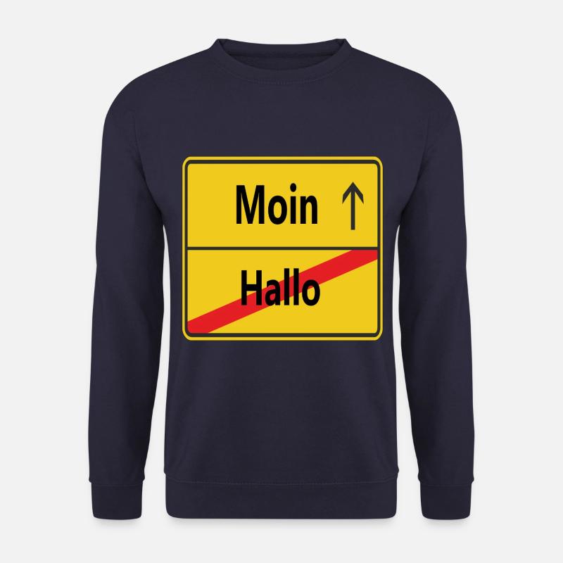 Hallo? Moin! - Unisex Pullover - Navy