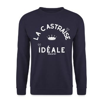 La Castraise idéale - Sweat-shirt Unisexe - marine - Devant - Alina (178cm) & Michal (187cm)
