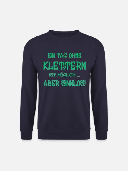 Geschenk Kletterer Boulderer klettern bouldern - Unisex Pullover - Navy