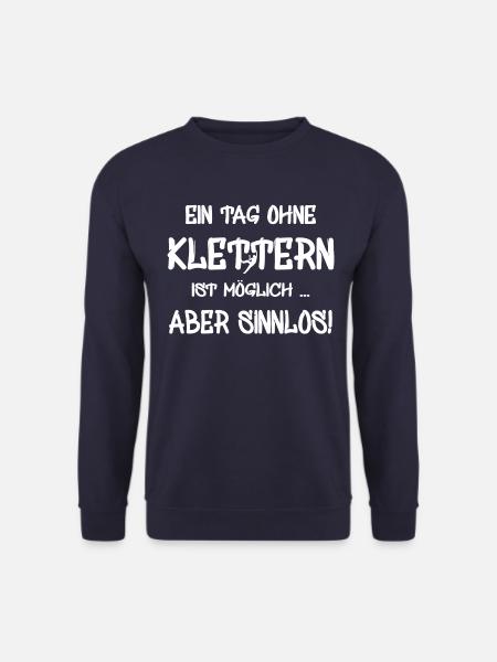 Geschenk Kletterer Boulderer klettern bouldern - Unisex Pullover - Navy