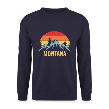 Montana - Unisex Pullover - Navy - Vorne - Alina (178cm) & Michal (187cm)